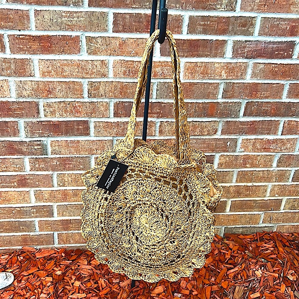 Justin & Taylor (Apparel & Accessories) Brunch Time Large Rattan Boho Bag 💼